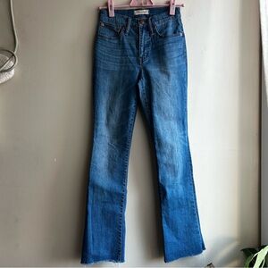 Madewell Flare Jeans in Deep Blue